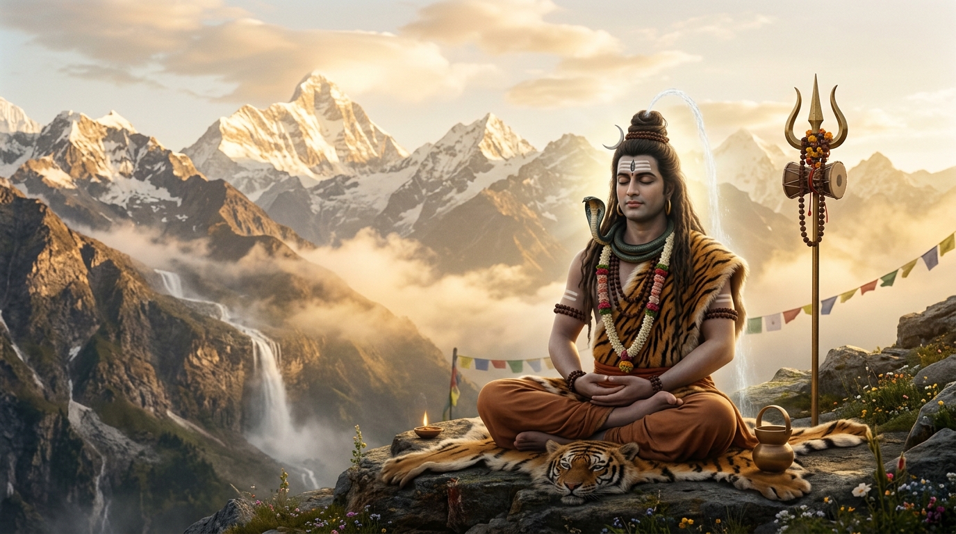 Himalayas Shiva Background